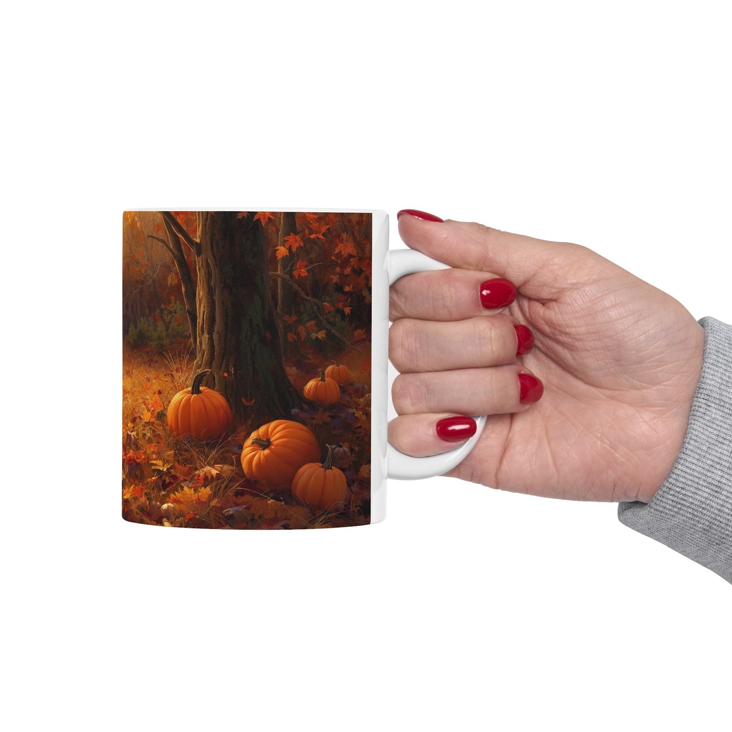 π PUMPKIN LANE AUTUMN MUG β 11oz/15oz Cozy Fall Glow in Every Sip
