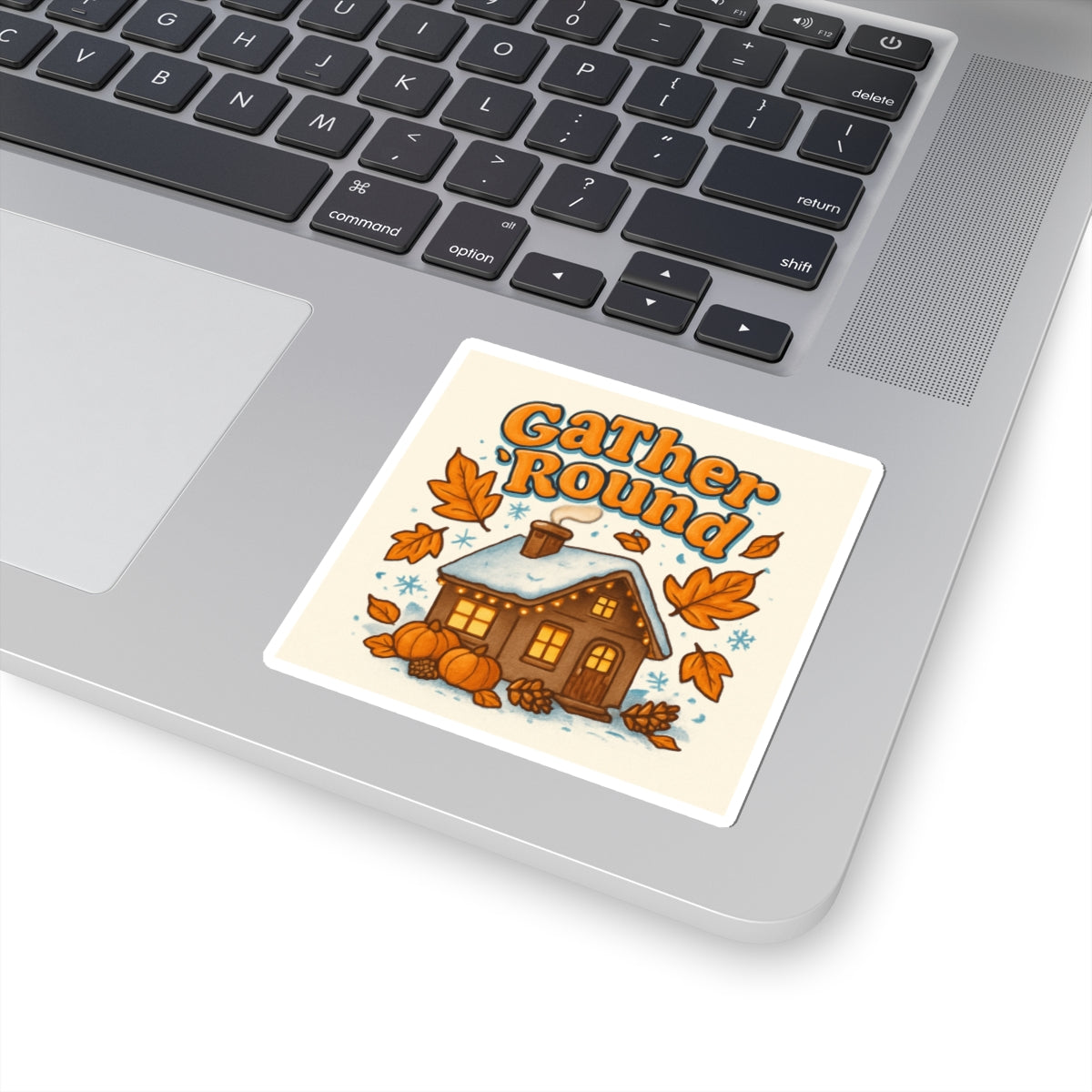 Cozy Autumn Gather Round Stickers - Perfect for Fall Decor or Gifts