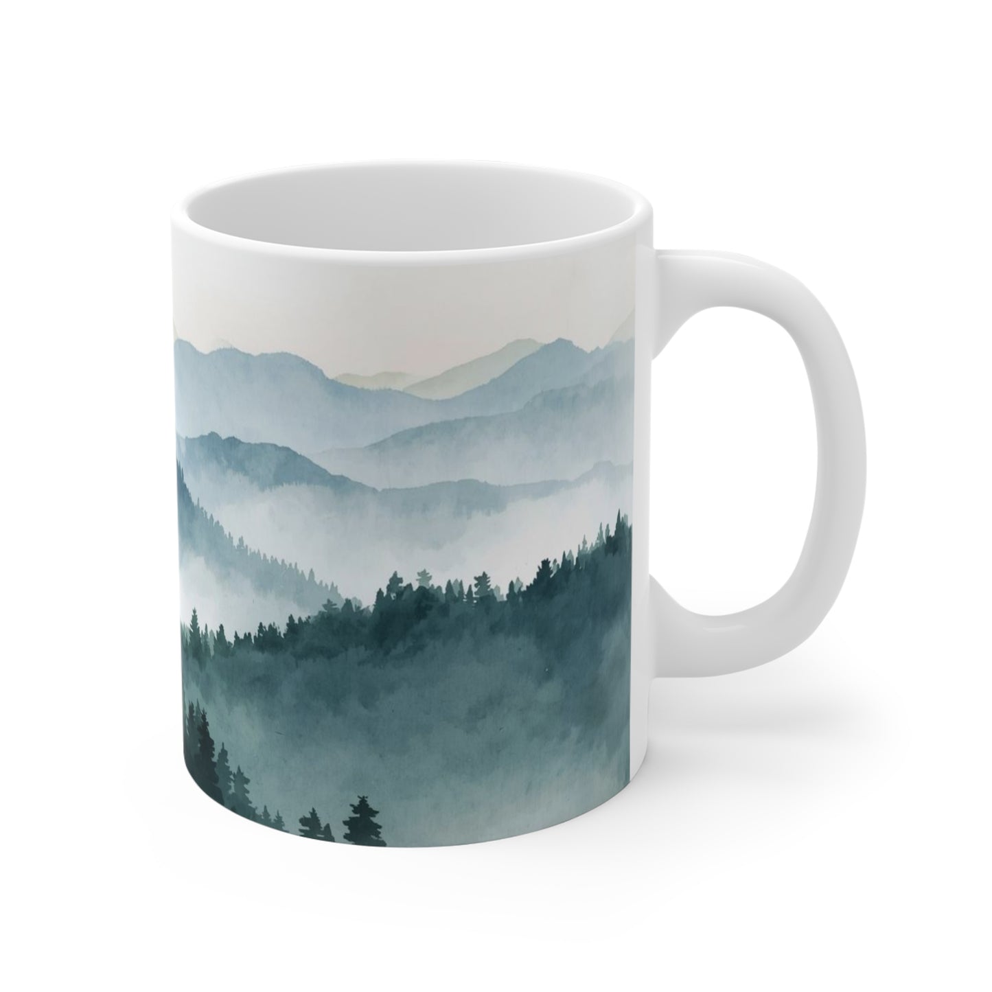 Misty Mountain Forest - 11oz Ceramic Coffee Mug