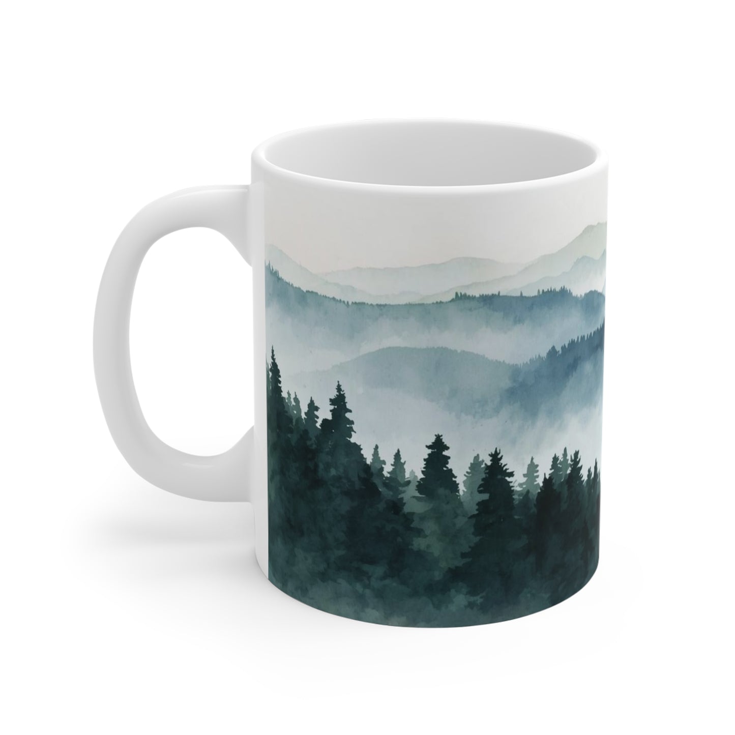 Misty Mountain Forest - 11oz Ceramic Coffee Mug