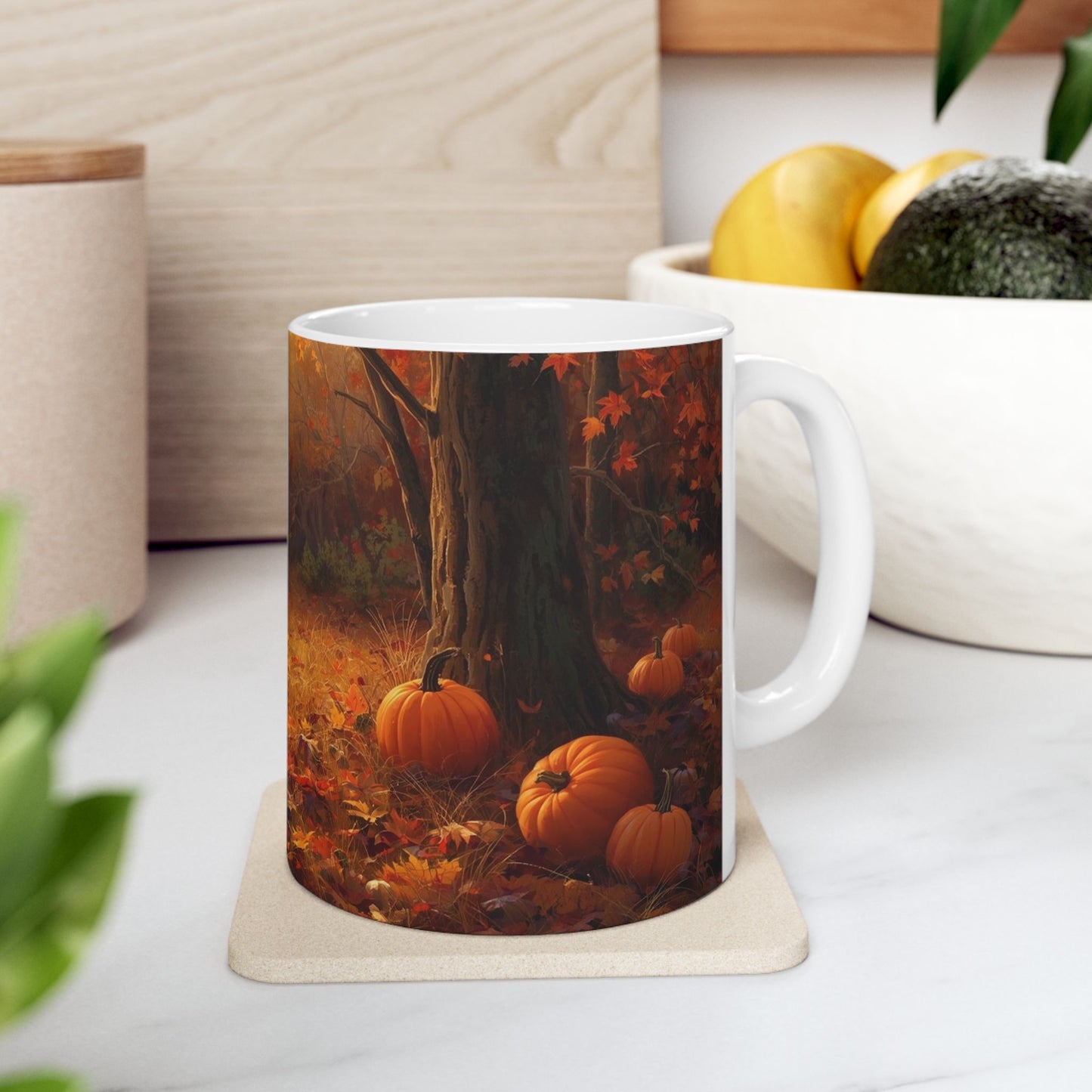 🍁 PUMPKIN LANE AUTUMN MUG – 11oz/15oz Cozy Fall Glow in Every Sip
