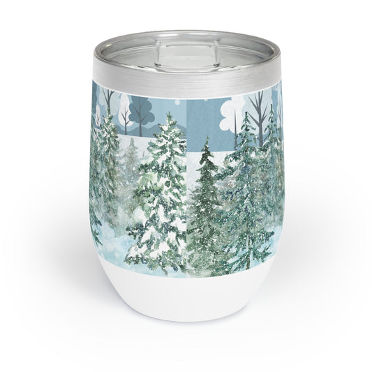 Winter Wonderland Animal Tumbler – 12oz Stainless Steel Insulated Cup with Slide Lid