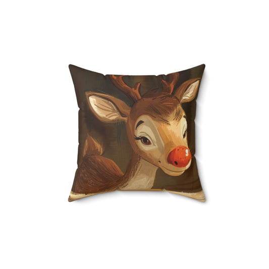 RUDOLPH THE RED-NOSED REINDEER PILLOW — YOUR 14" COZY CHRISTMAS MARSHMALLOW! 🦌