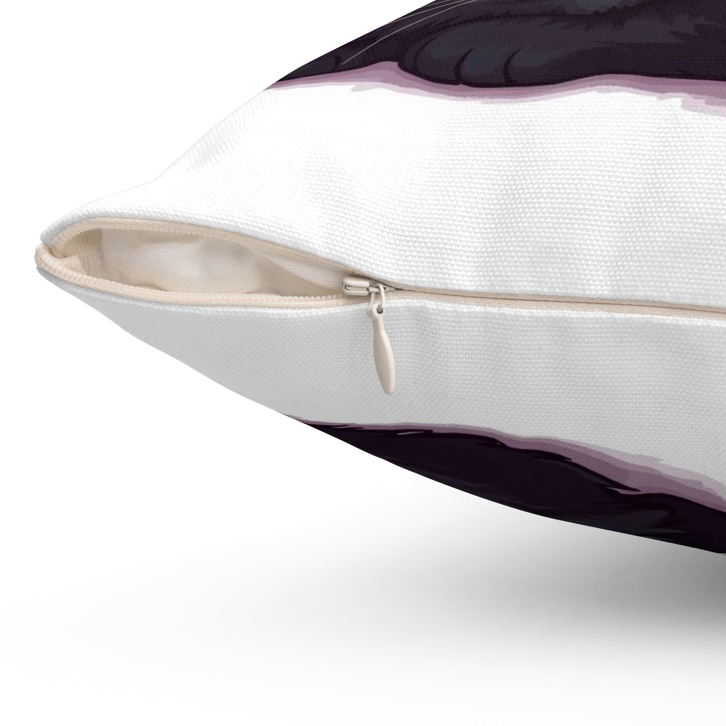 🐾 MIDNIGHT KITTEN PILLOW – 14x14 Whimsical Black Cat Square Throw