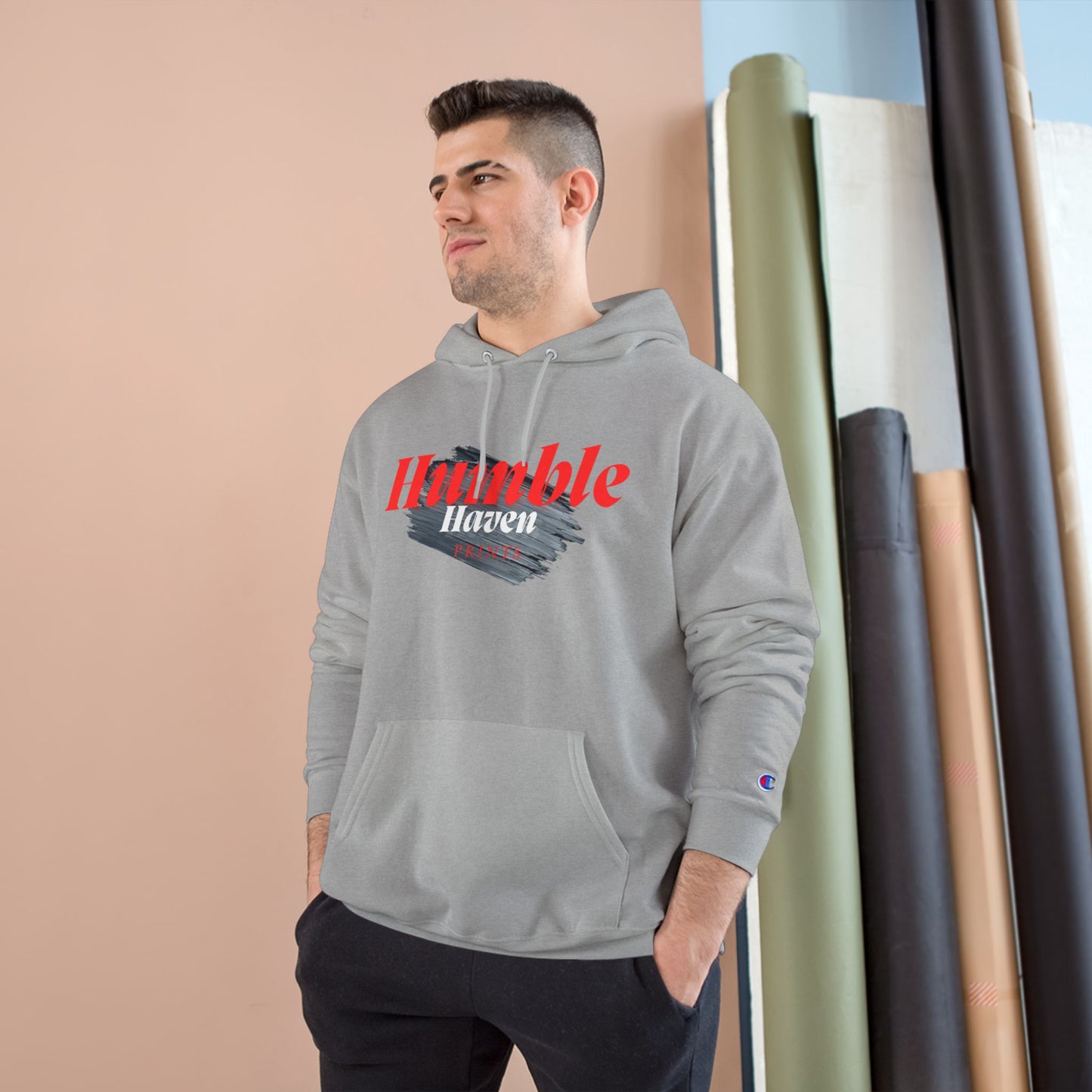 Humble Haven Brushstroke Champion Hoodie – Premium Cozy Streetwear (5 Colors)