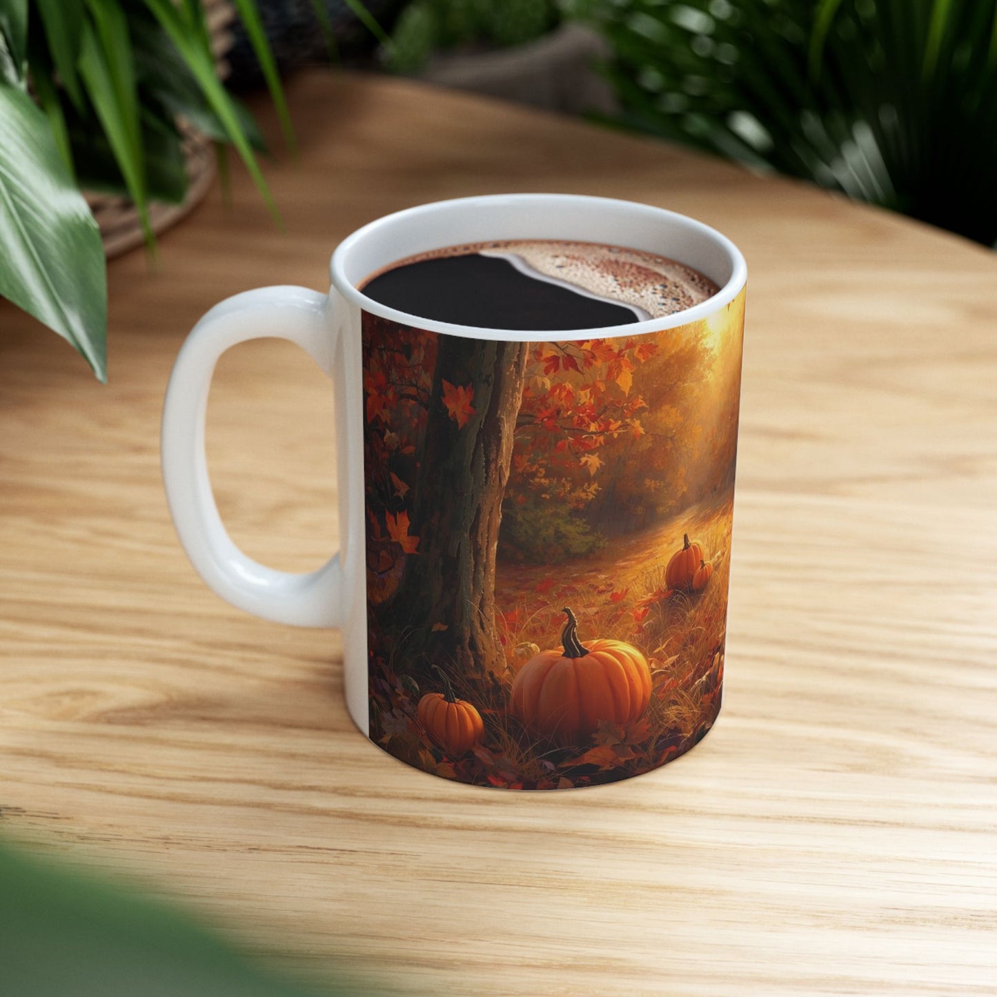 🍁 PUMPKIN LANE AUTUMN MUG – 11oz/15oz Cozy Fall Glow in Every Sip