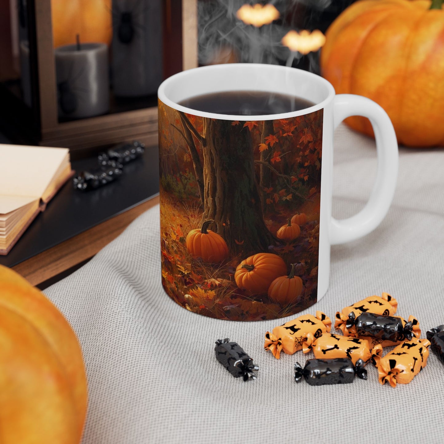 🍁 PUMPKIN LANE AUTUMN MUG – 11oz/15oz Cozy Fall Glow in Every Sip
